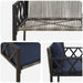 Buitenbanken 2 -Seater 116 x 56 x 75 cm poly rattan