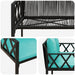 Buitenbanken 2 -Seater 116 x 56 x 75 cm poly rattan