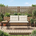 Tuinbank 2 -Seater 116 x 67,5 x 72 cm poly rattan Crèmewit