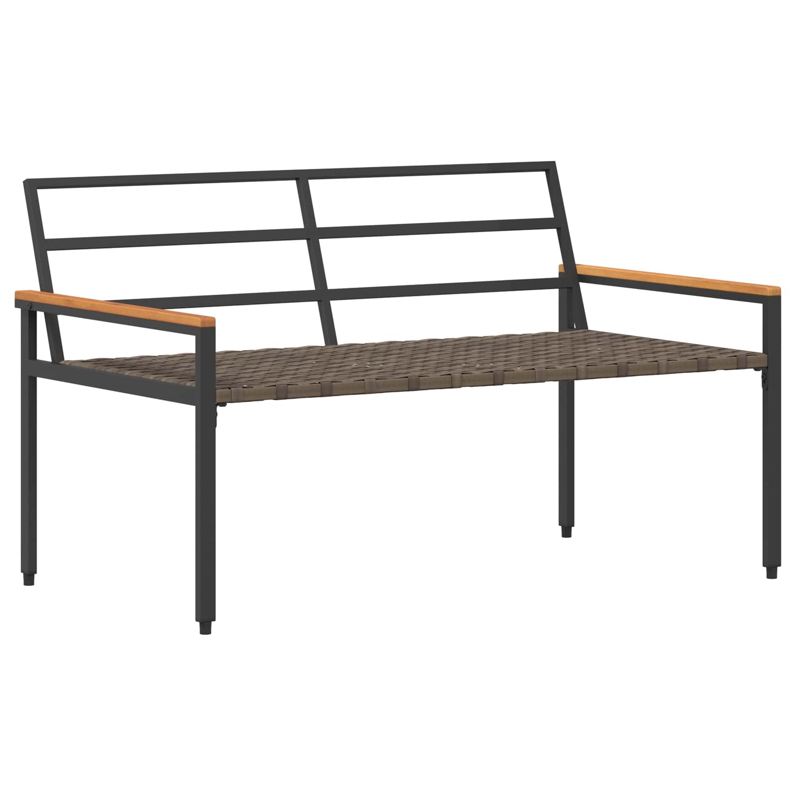 Tuinbank 2 -Seater 116 x 67,5 x 72 cm poly rattan Crèmewit