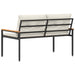 Tuinbank 2 -Seater 116 x 67,5 x 72 cm poly rattan Crèmewit