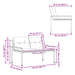 Tuinbank 2 -Seater 116 x 67,5 x 72 cm poly rattan Donkergrijs