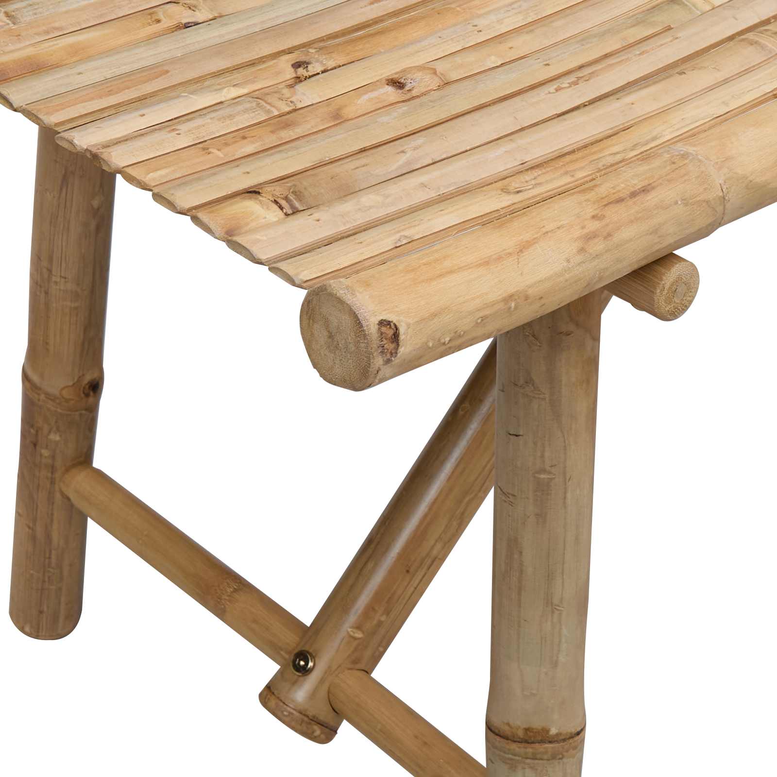 Tuinbank 110 x 45 x 50 cm Bamboe Naturel Rechthoekig