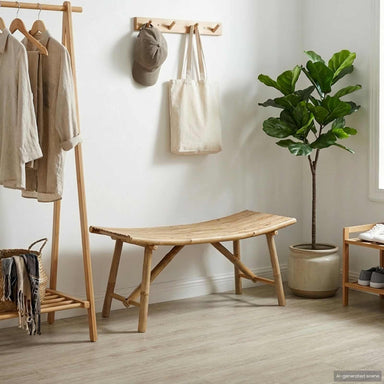 Tuinbank 110 x 45 x 50 cm Bamboe Naturel Rechthoekig