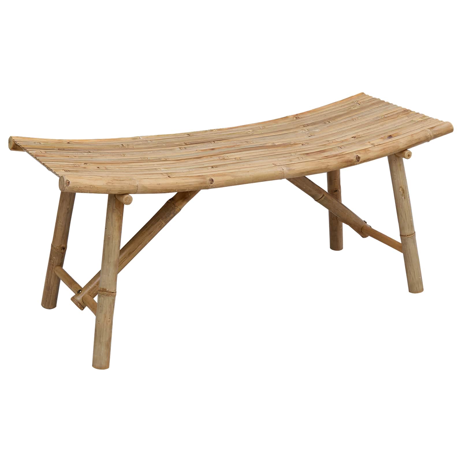 Tuinbank 110 x 45 x 50 cm Bamboe Naturel Rechthoekig