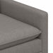 Bankstel 2 st Taupe Stof