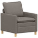 Bankstel 2 st Taupe Stof