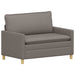 Bankstel 2 st Taupe Stof