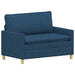 Bankstel 2 st Blauw Stof