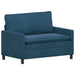 Bankstel 2 st Blauw Fluweel