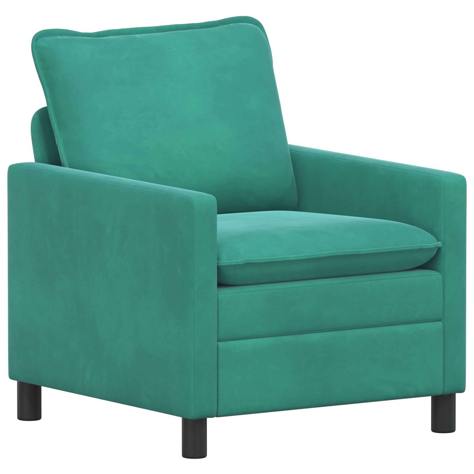 Bankstel 2 st Turquoise Fluweel