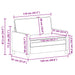 Bankstel 2 st Lichtgrijs Stof