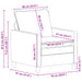 Bankstel 2 st Roze Stof