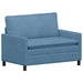 Bankstel 2 st Blauw Stof