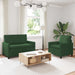Bankstel 2 st Jungle Groen Stof