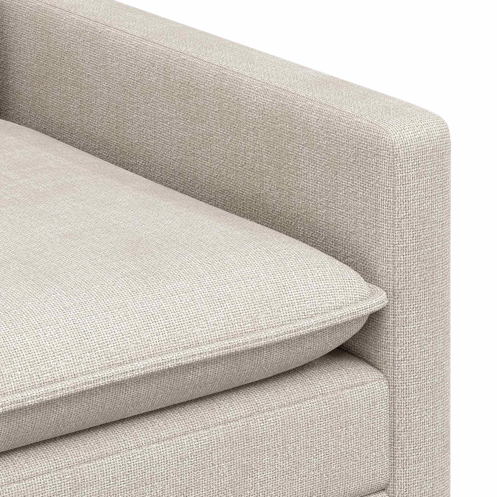 Bankstel 2 st Crèmekleurig Polyester