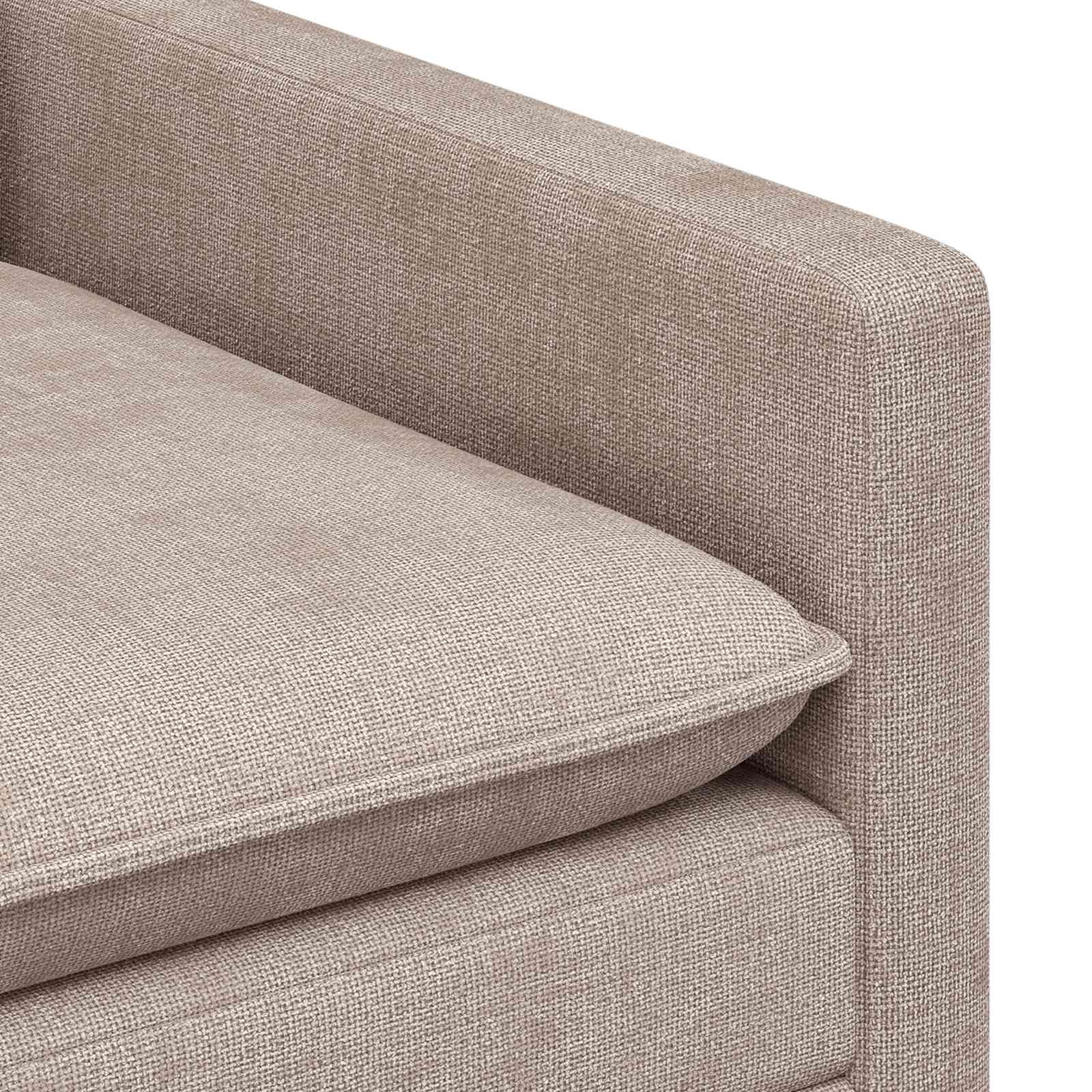 Bankstel 2 st Beige Polyester