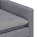 Bankstel 2 st Lichtgrijs Polyester