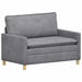 Bankstel 2 st Lichtgrijs Polyester