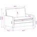 Bankstel 2 st Lichtgrijs Polyester