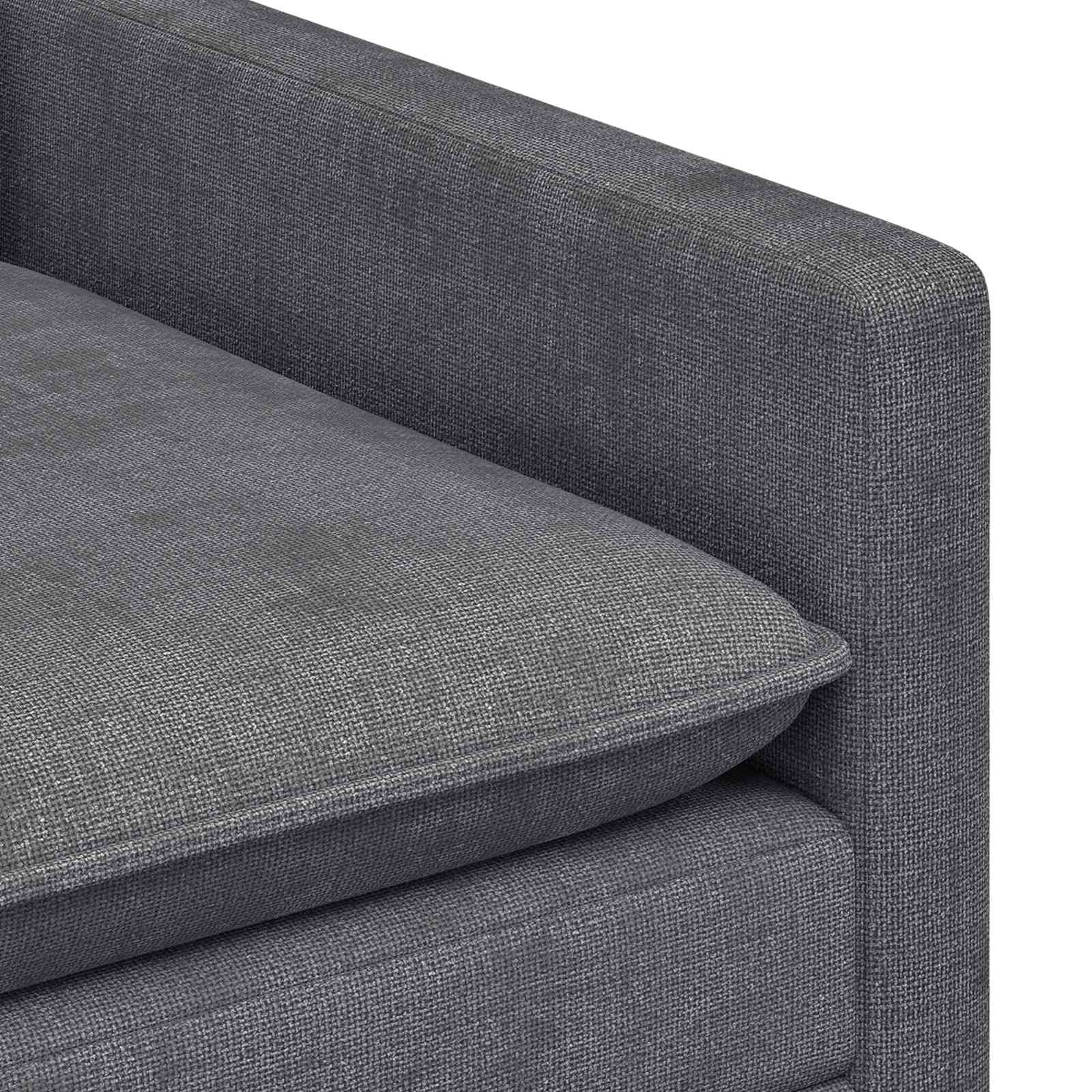 Bankstel 2 st Donkergrijs Polyester