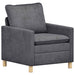 Bankstel 2 st Donkergrijs Polyester