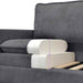 Bankstel 2 st Donkergrijs Polyester