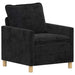 Bankstel 2 st Zwart Polyester