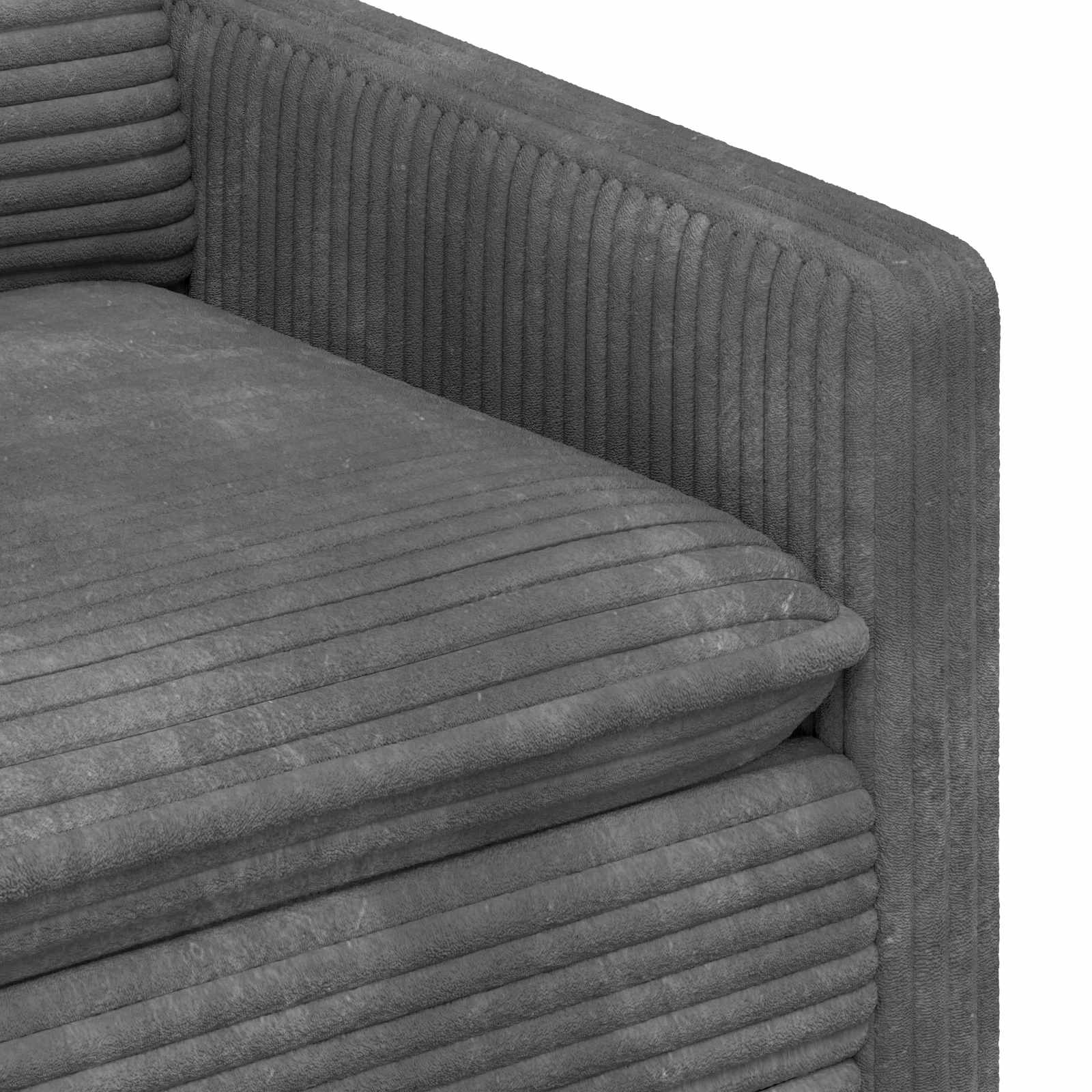 Bankstel 2 st Lichtgrijs Polyester