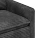 Bankstel 2 st Donkergrijs Polyester