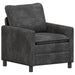 Bankstel 2 st Donkergrijs Polyester