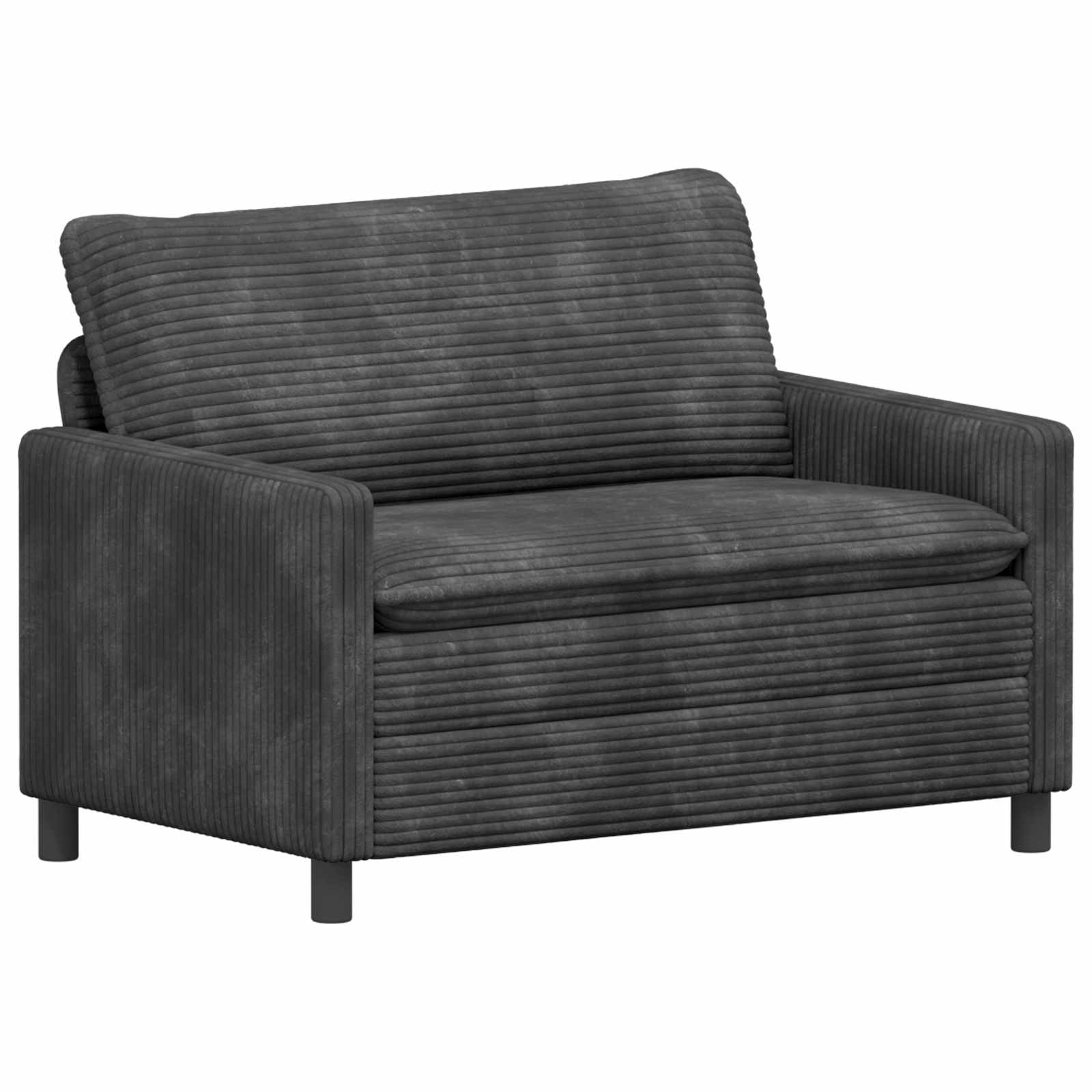Bankstel 2 st Donkergrijs Polyester