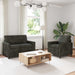Bankstel 2 st Antracietkleurig Polyester