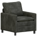 Bankstel 2 st Antracietkleurig Polyester