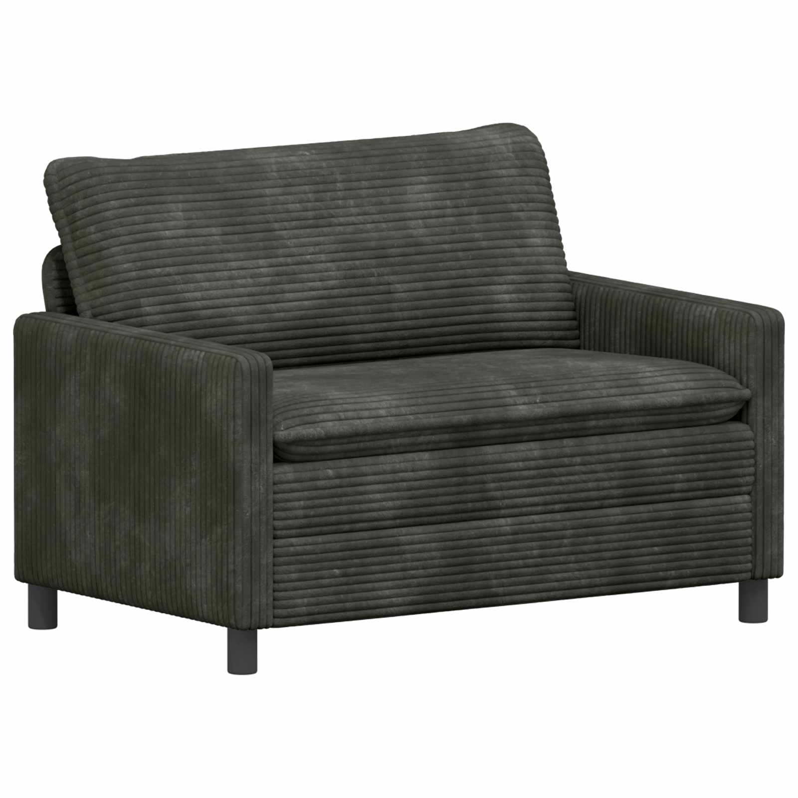 Bankstel 2 st Antracietkleurig Polyester