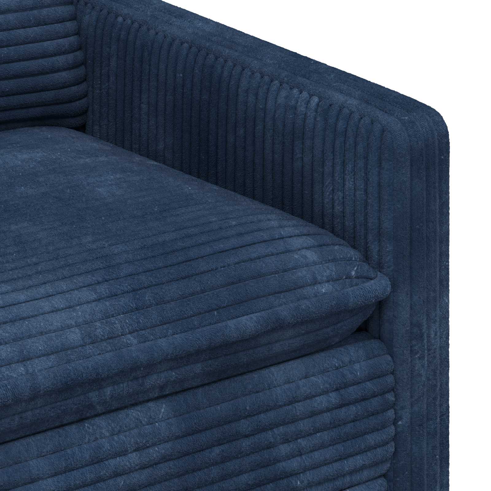 Bankstel 2 st Marineblauw Polyester