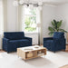 Bankstel 2 st Marineblauw Polyester