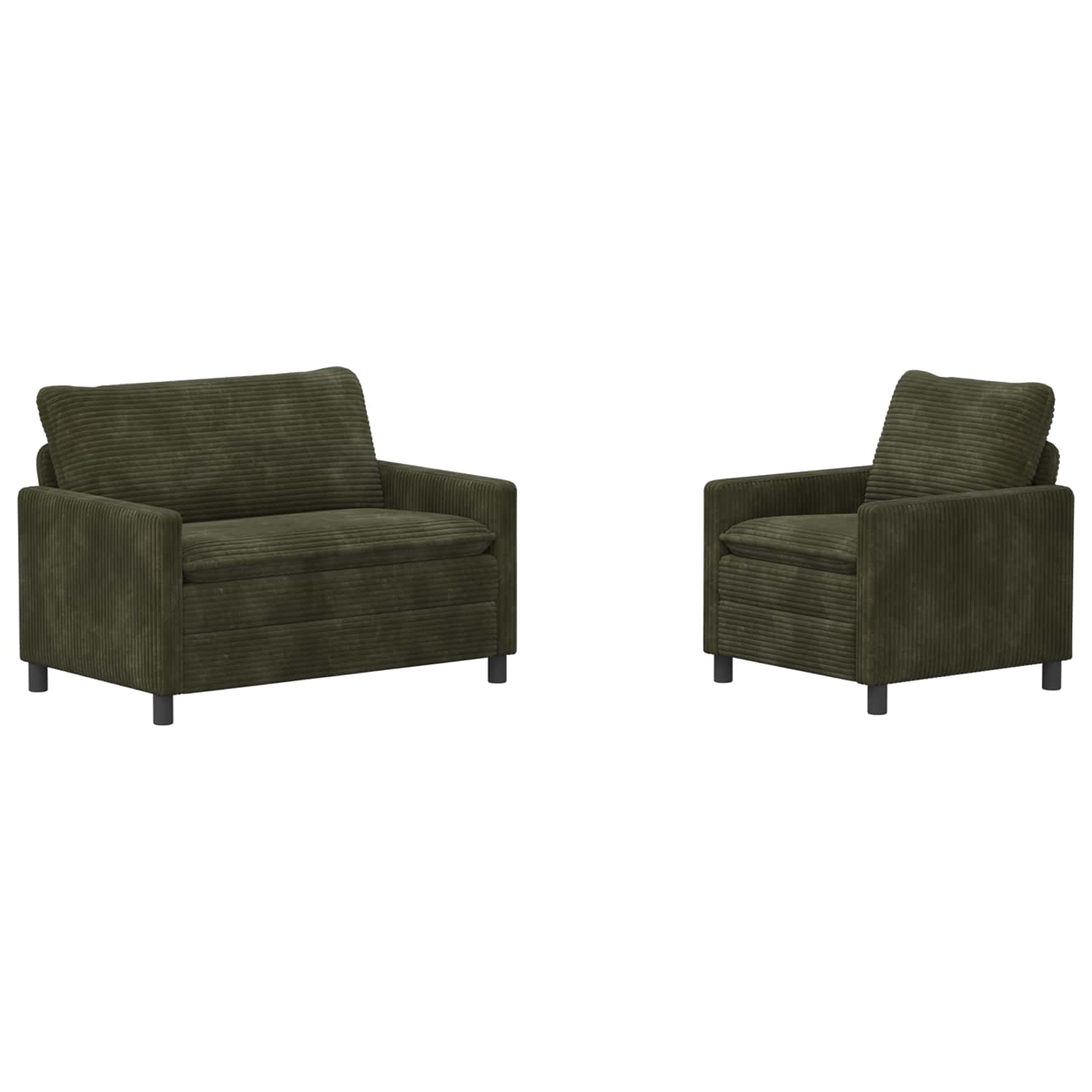 Bankstel 2 st Groen Polyester