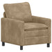 Bankstel 2 st Taupe Polyester