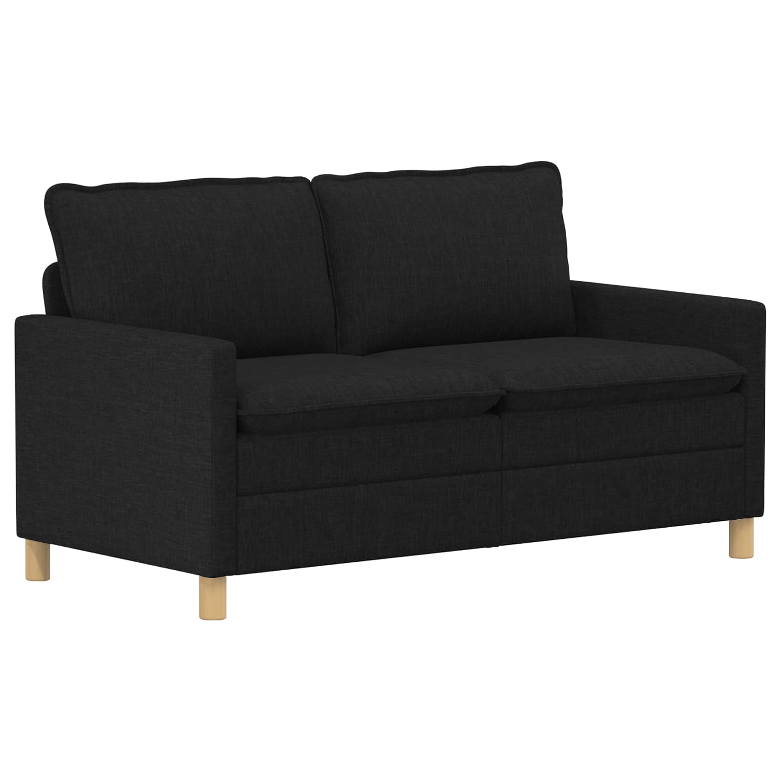 Bankstel 2 st Zwart Stof