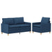 Bankstel 2 st Blauw Stof