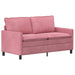 Bankstel 2 st Roze Fluweel