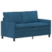 Bankstel 2 st Blauw Fluweel