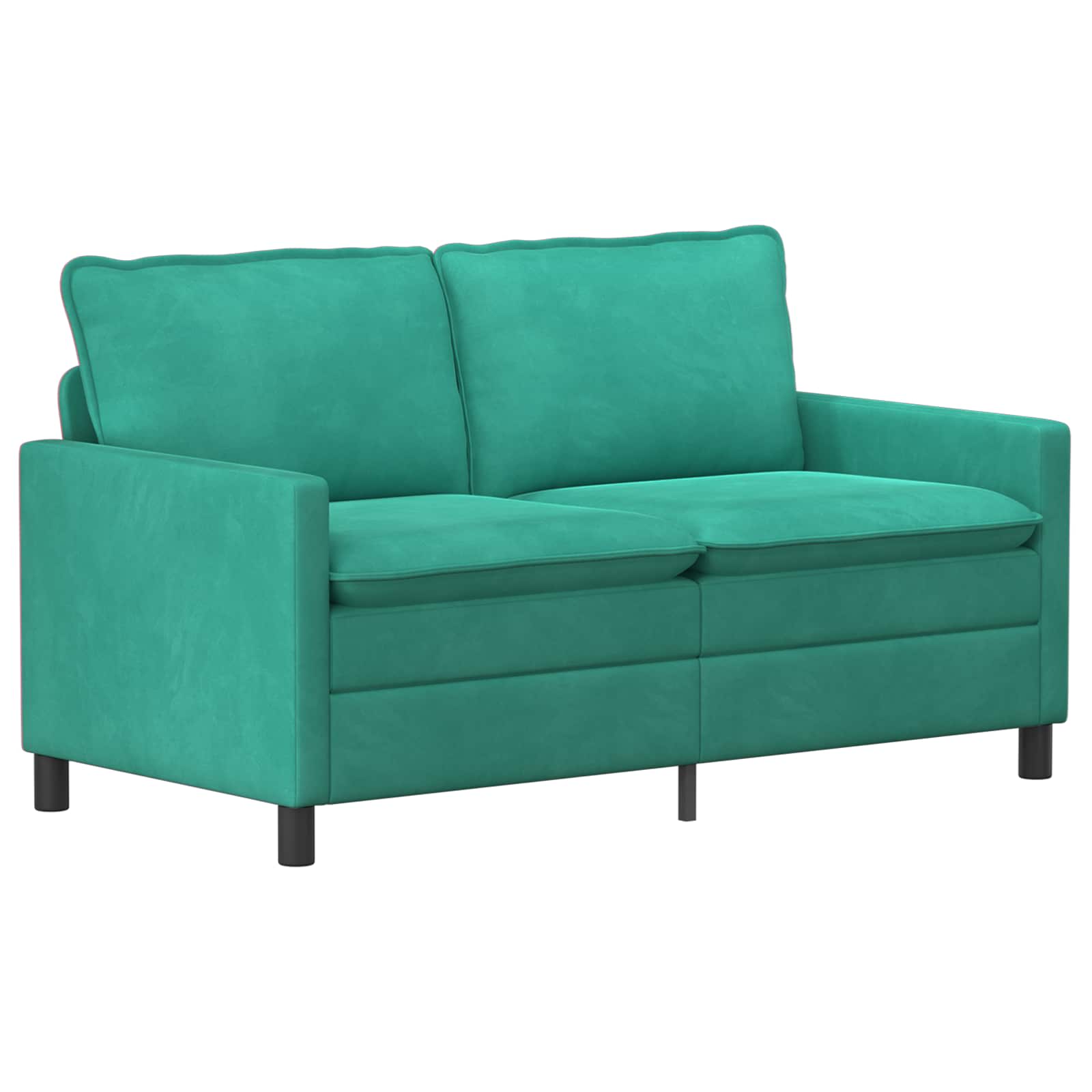 Bankstel 2 st Turquoise Fluweel