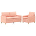 Bankstel 2 st Roze Stof