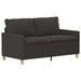 Bankstel 2 st Donkergrijs Stof