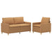 Bankstel 2 st Beige Stof