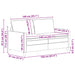 Bankstel 2 st Beige Stof