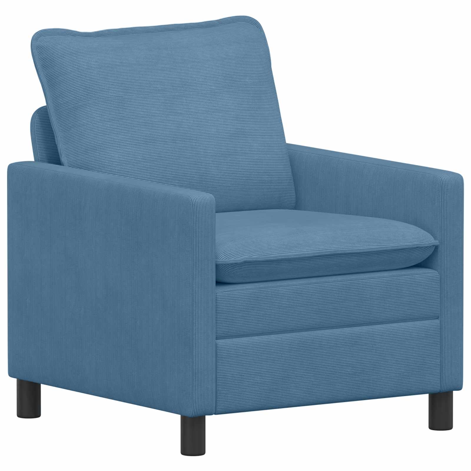 Bankstel 2 st Blauw Stof