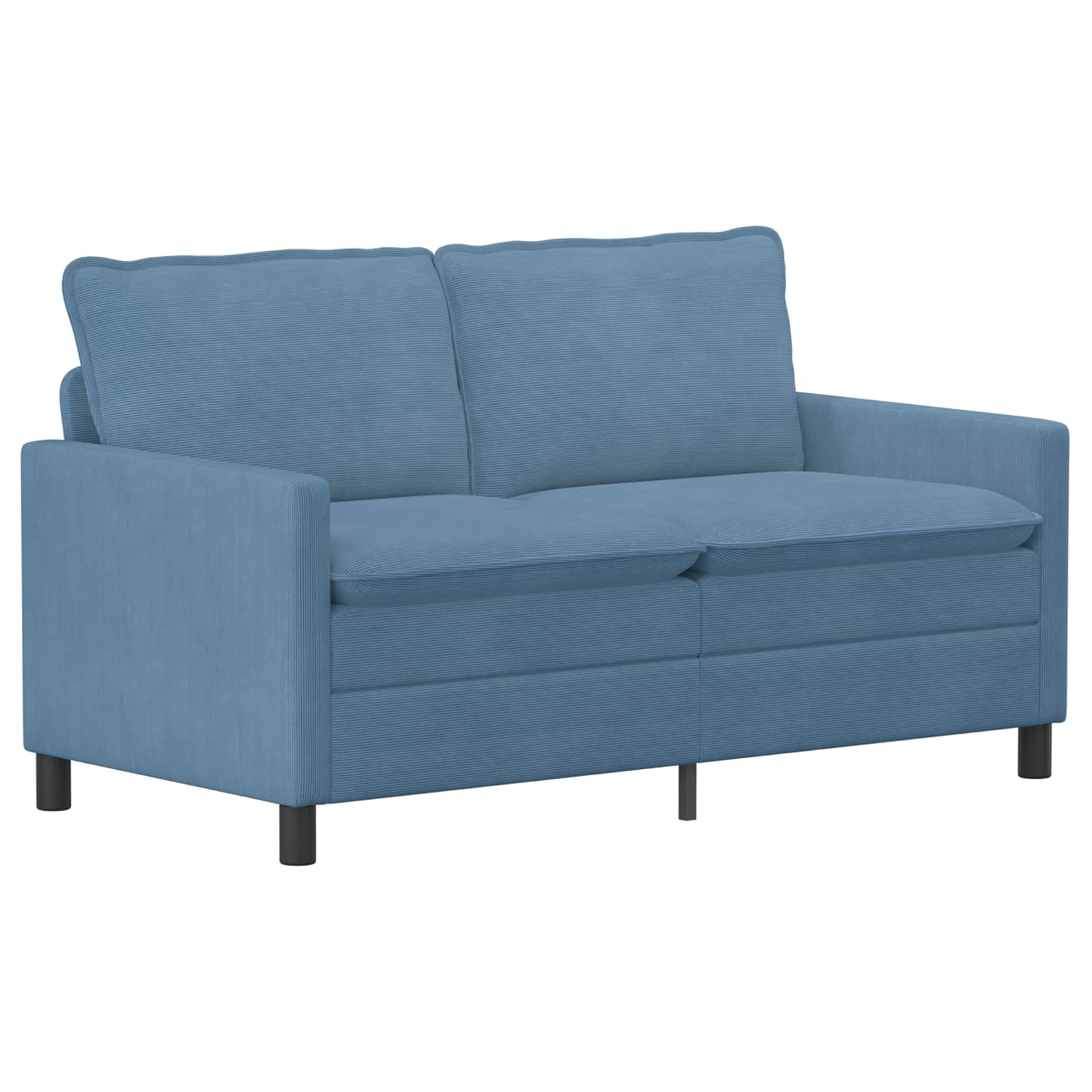 Bankstel 2 st Blauw Stof